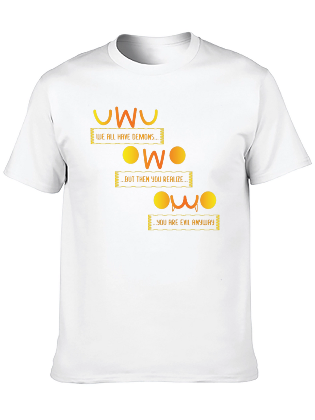 UwU Evil Demons Black T-Shirt