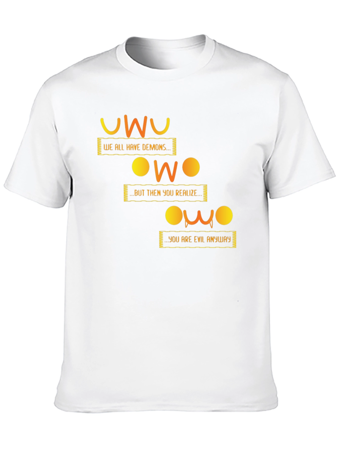 UwU Evil Demons Black T-Shirt