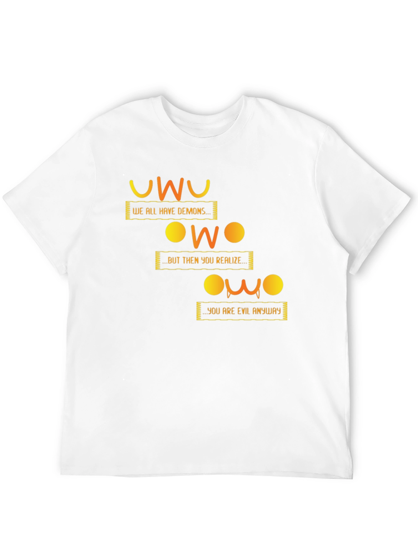 UwU Evil Demons Black T-Shirt