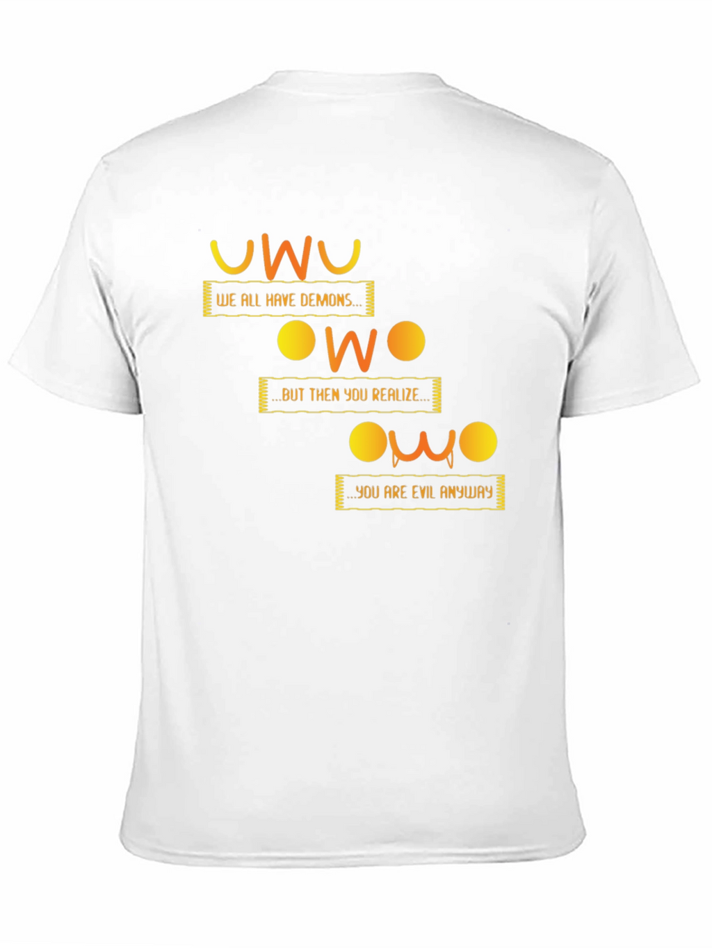 UwU Evil Demons Black T-Shirt