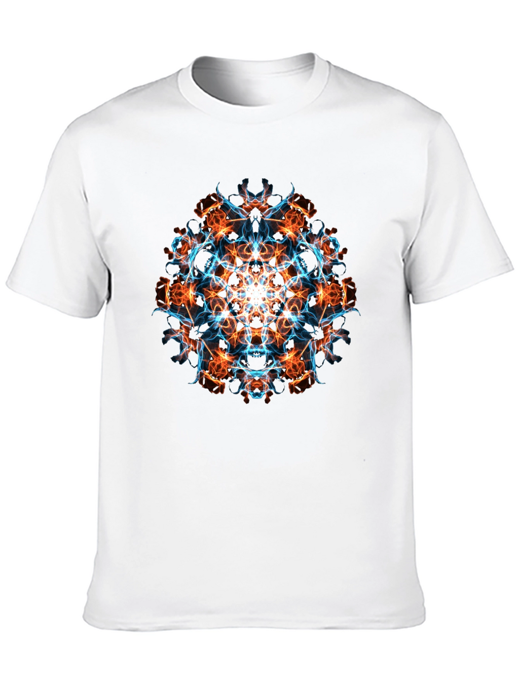 Fiery Fractal Graphic Tee