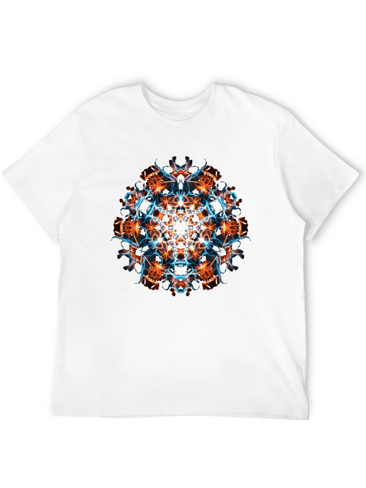 Fiery Fractal Graphic Tee