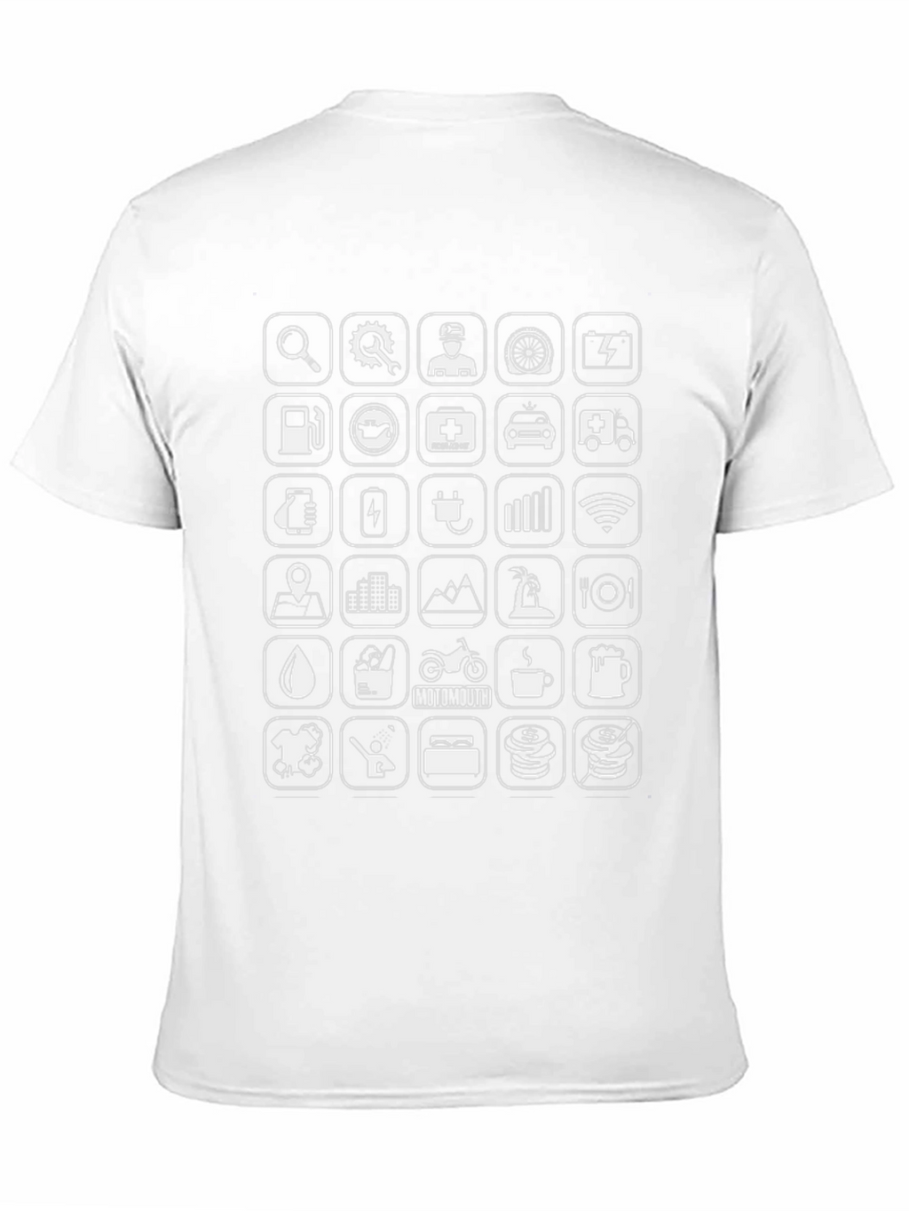 Icon Grid Black T-Shirt - Explore Everywhere