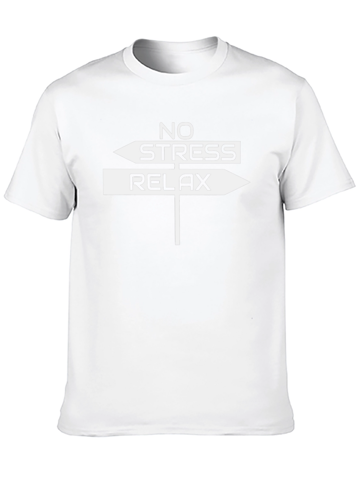 No Stress Relax Arrow Sign T-Shirt