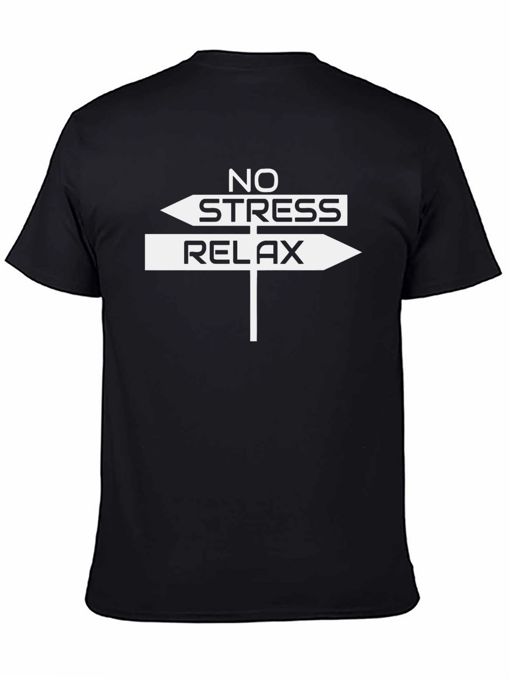 No Stress Relax Arrow Sign T-Shirt