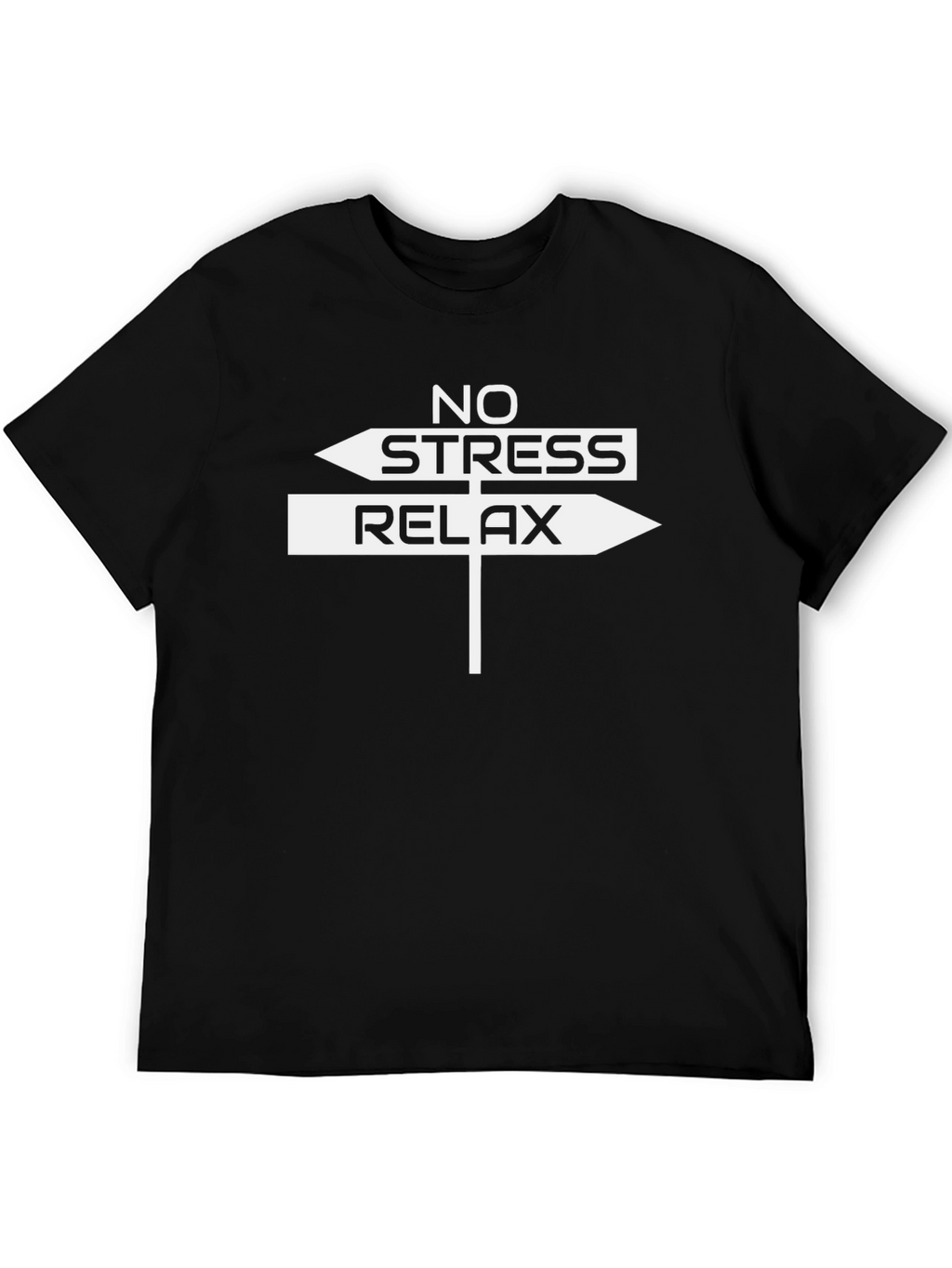 No Stress Relax Arrow Sign T-Shirt