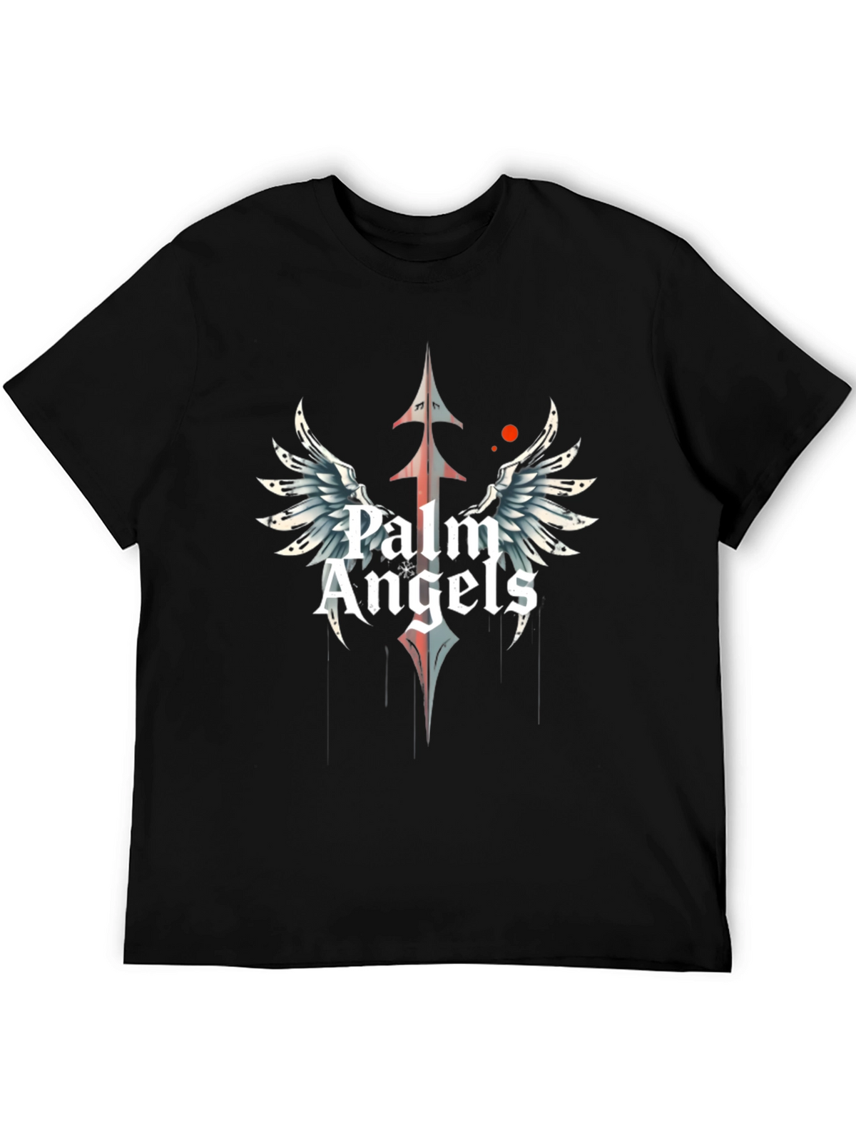 Palm Angels Black Graphic Tee