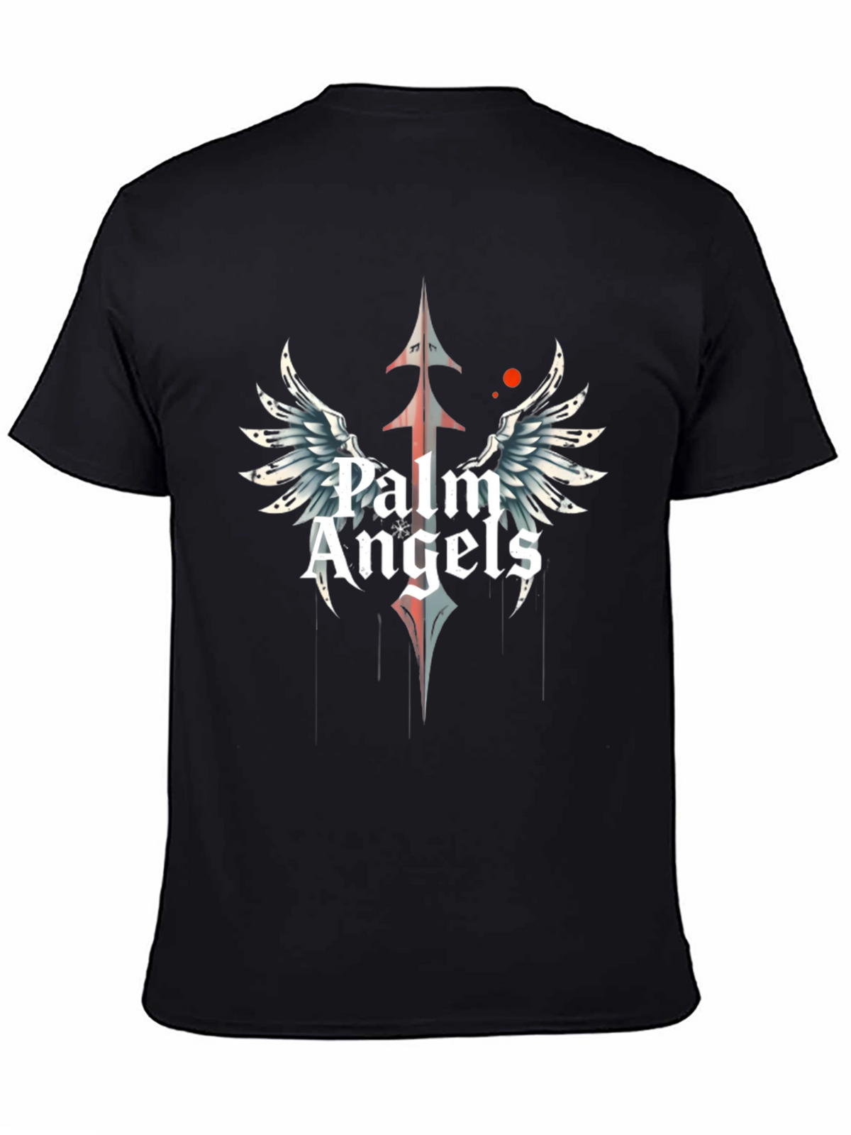 Palm Angels Black Graphic Tee