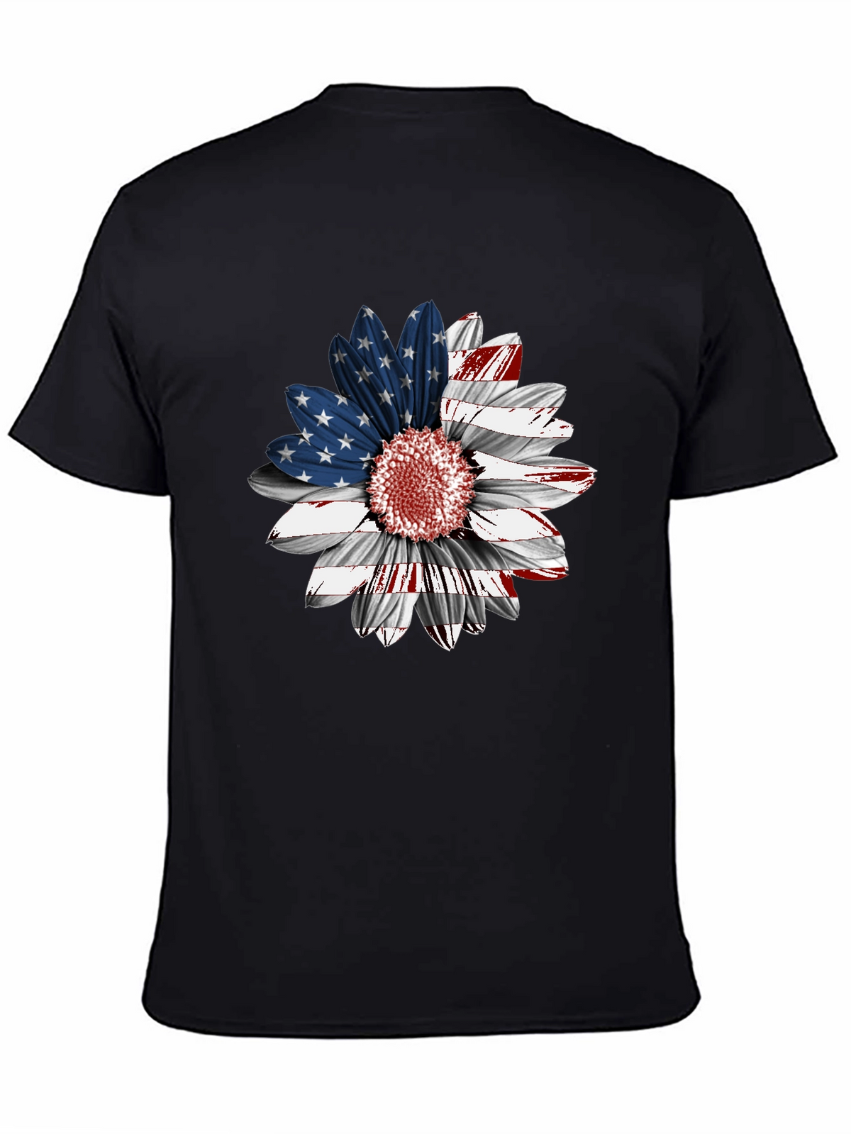 American Flag Sunflower Graphic Tee