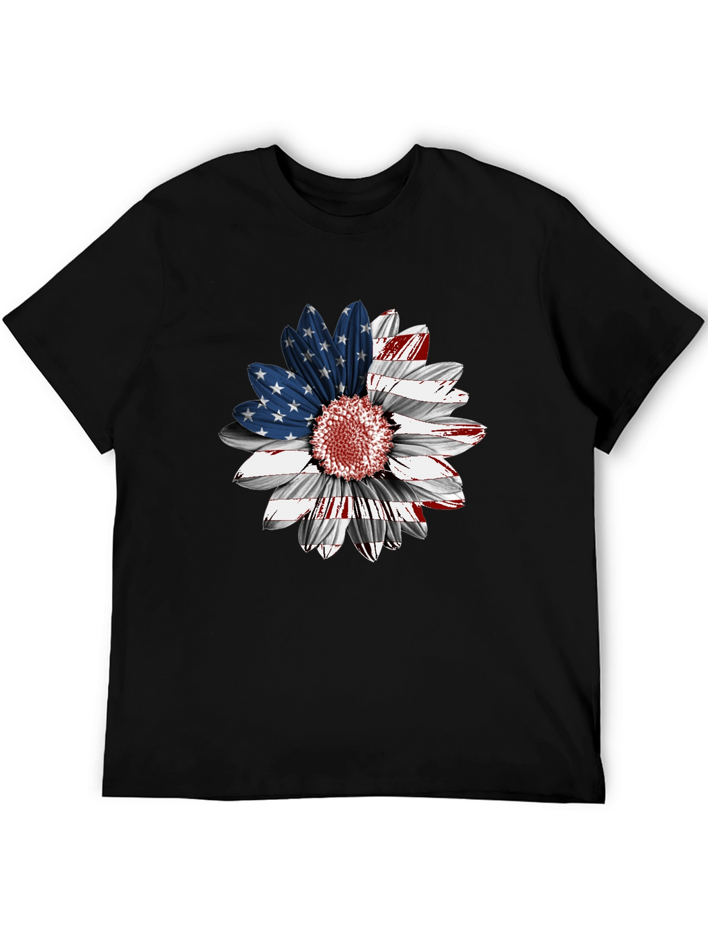American Flag Sunflower Graphic Tee