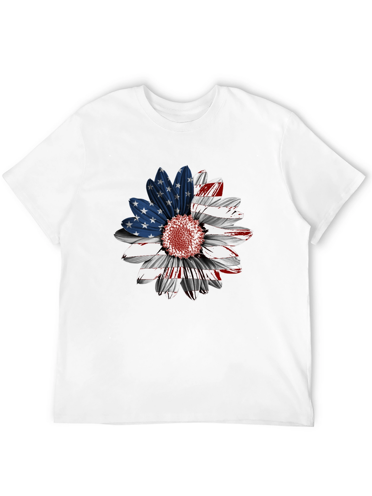 American Flag Sunflower Graphic Tee