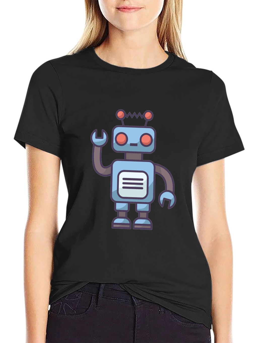 Robot Graphic T-Shirt - Unique Design