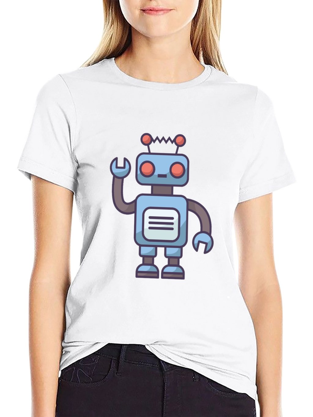 Robot Graphic T-Shirt - Unique Design