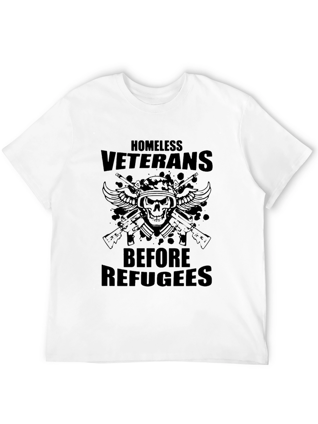 Homeless Veterans Graphic Tee - Patriotic T-Shirt