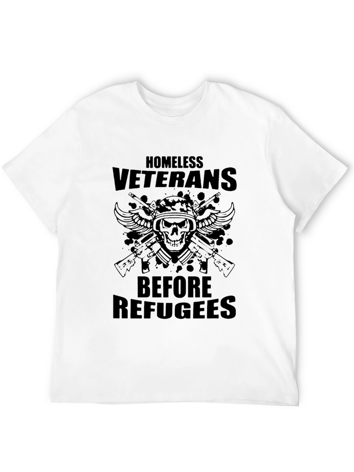 Homeless Veterans Graphic Tee - Patriotic T-Shirt