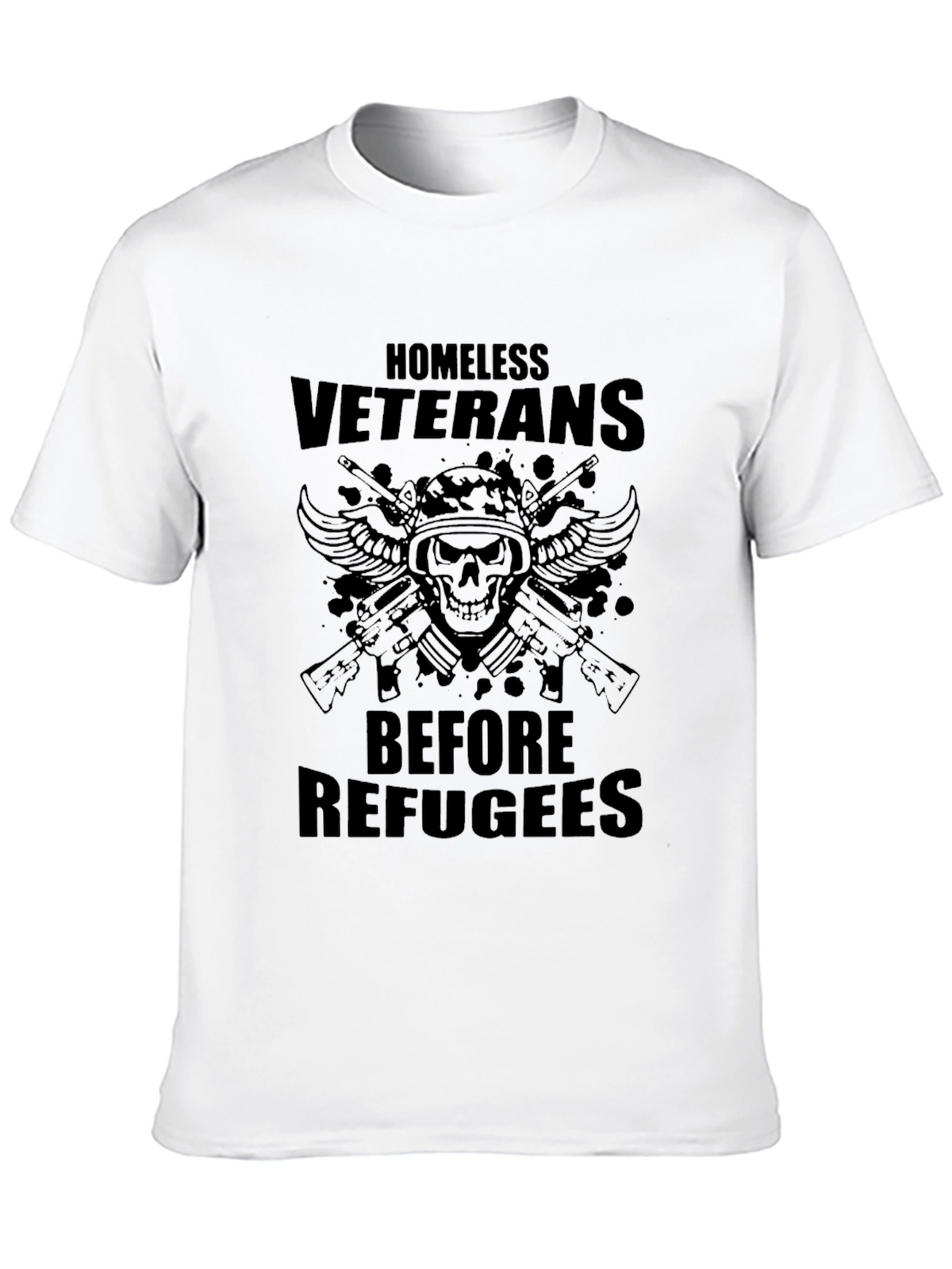 Homeless Veterans Graphic Tee - Patriotic T-Shirt