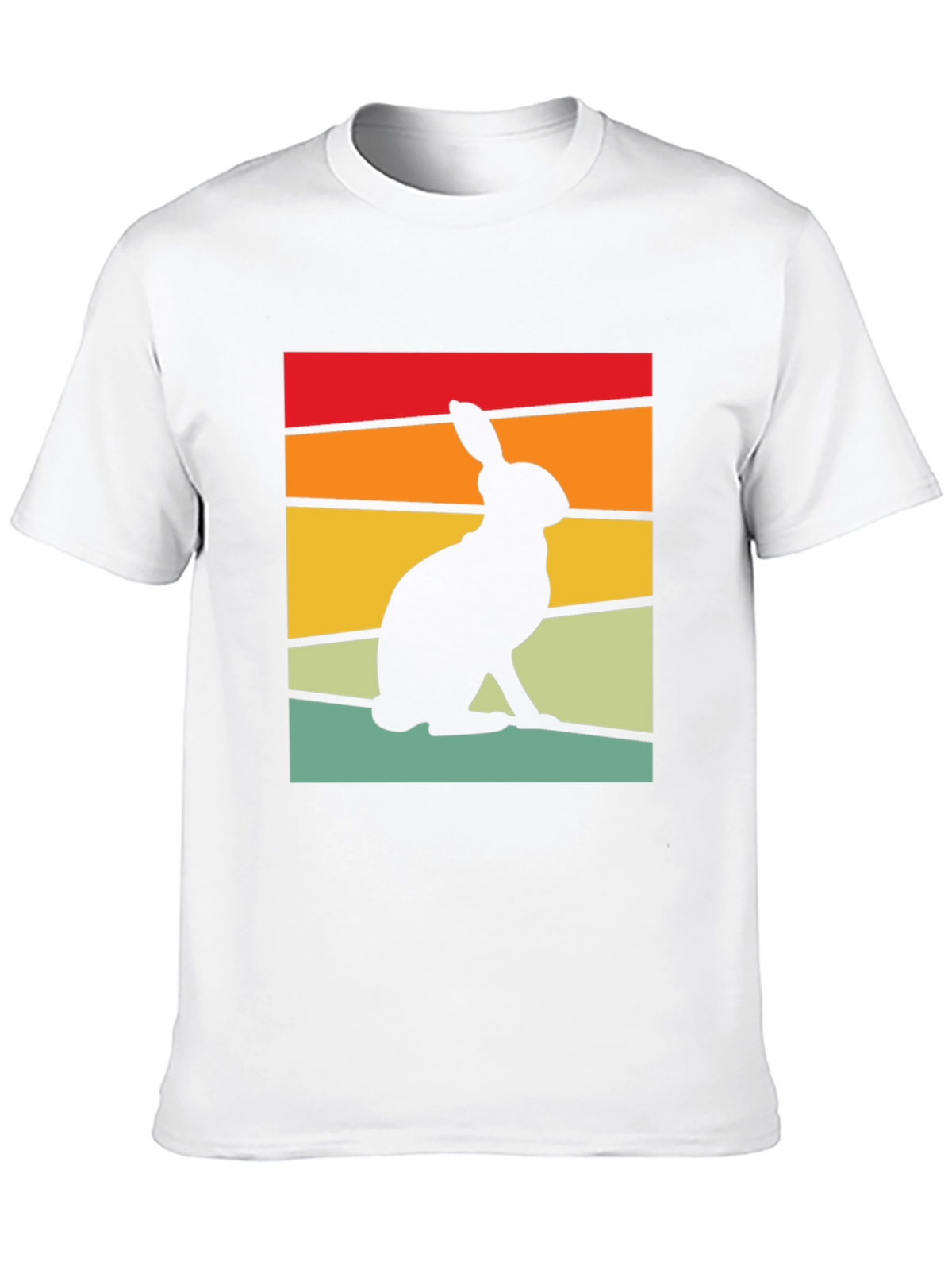 Retro Rabbit Graphic Tee - Black