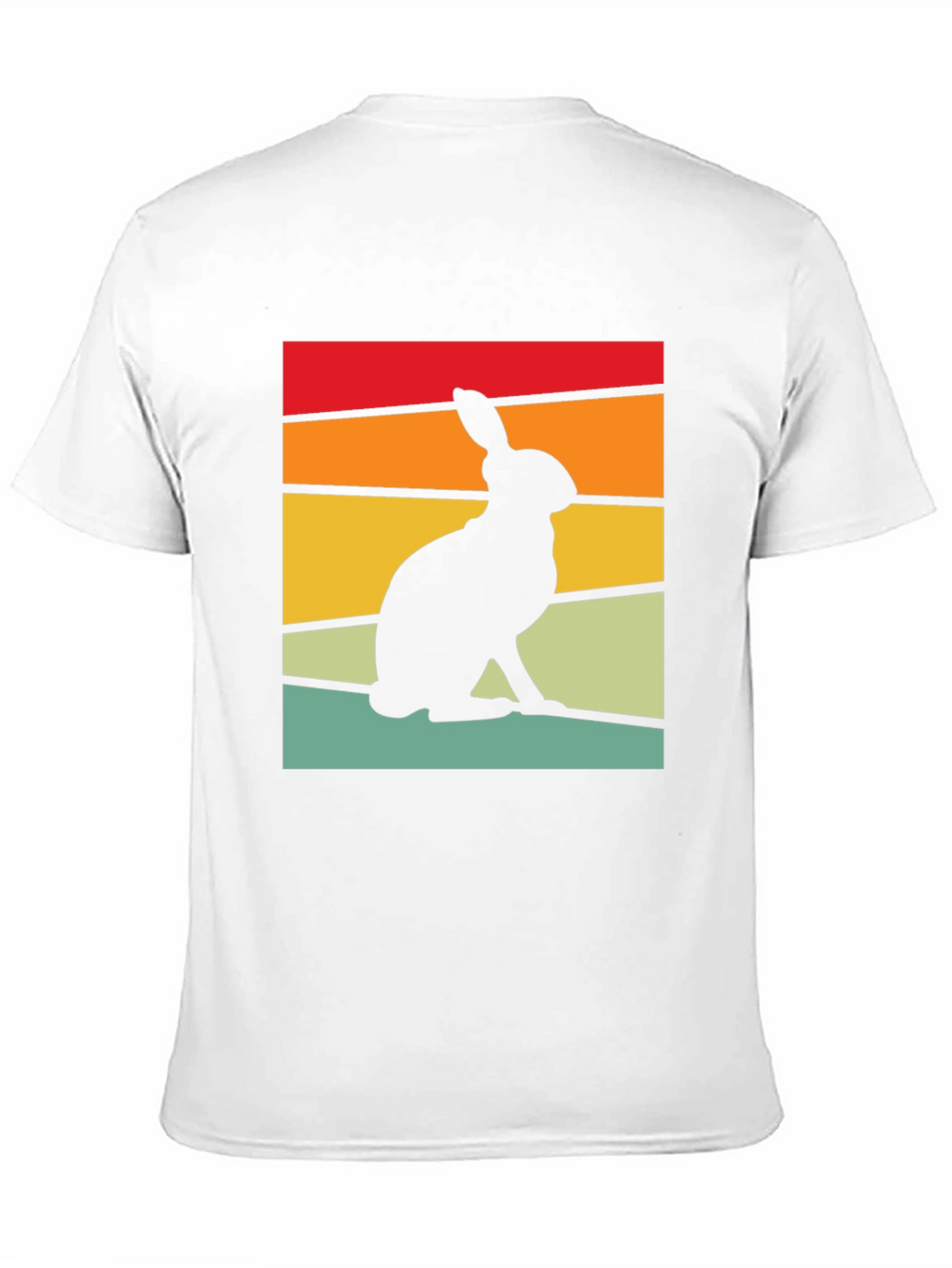 Retro Rabbit Graphic Tee - Black