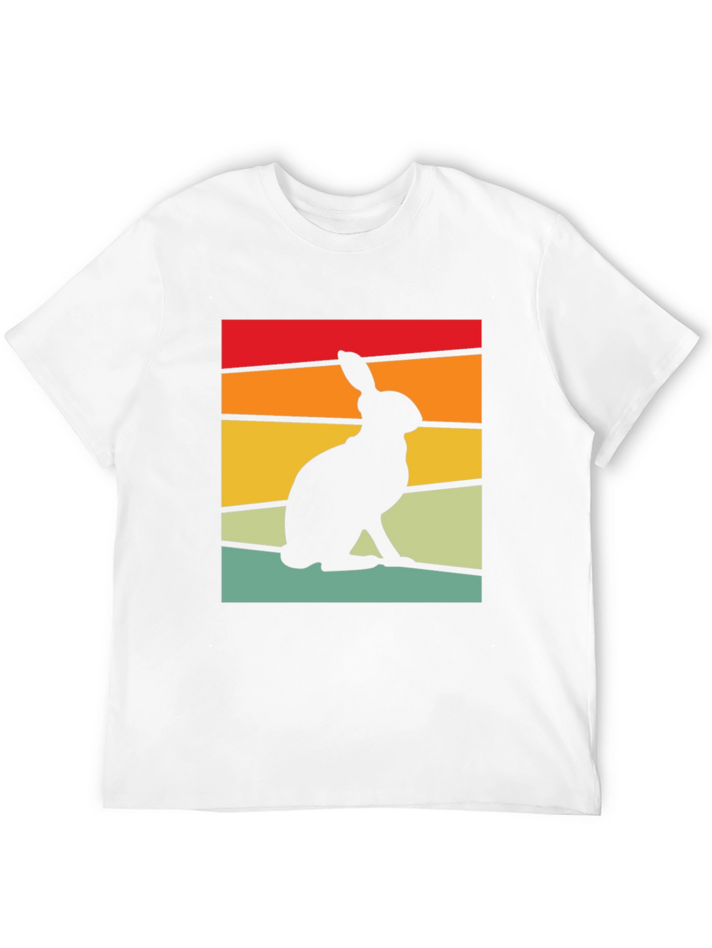 Retro Rabbit Graphic Tee - Black