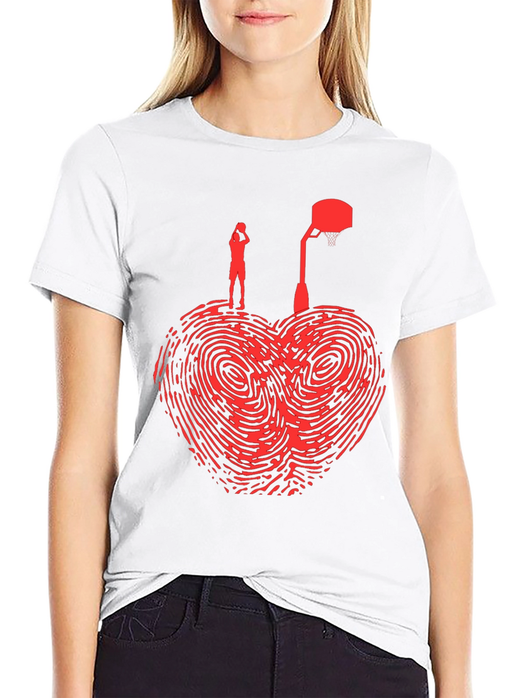Heart Basketball Graphic Tee