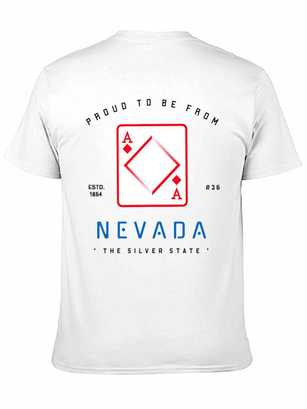 Nevada Ace of Diamonds Graphic T-Shirt