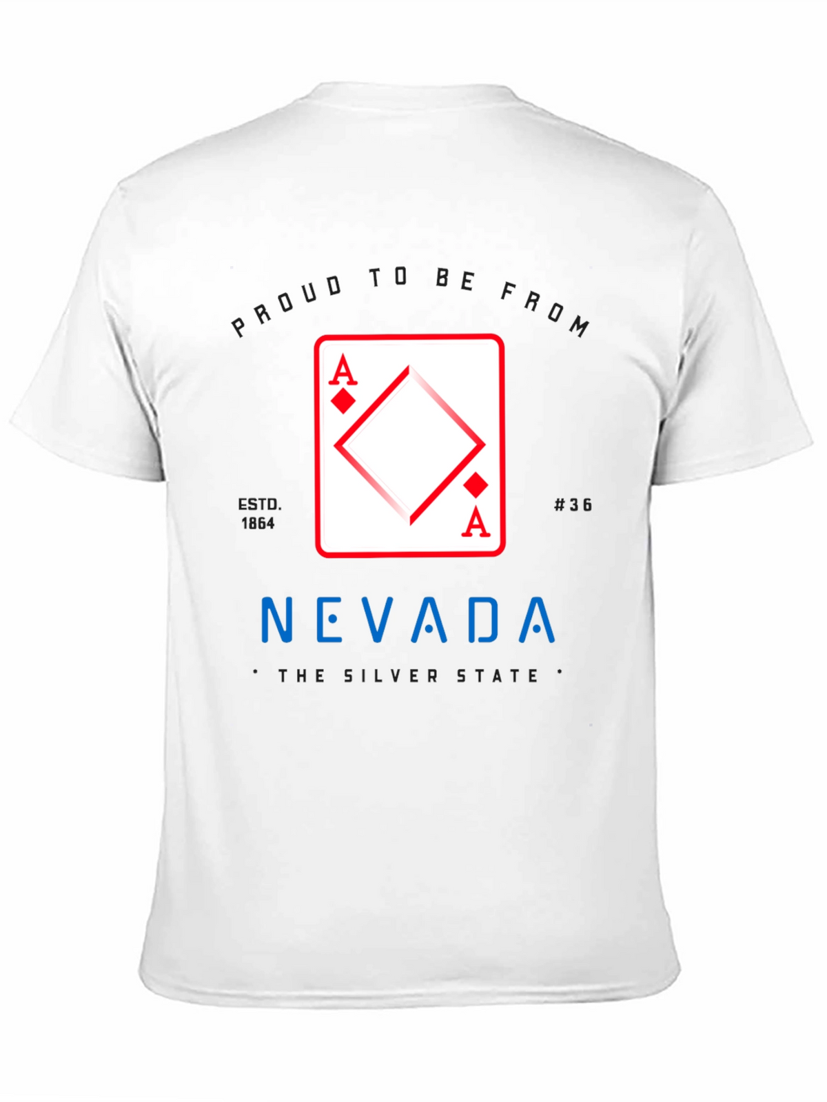 Nevada Ace of Diamonds Graphic T-Shirt