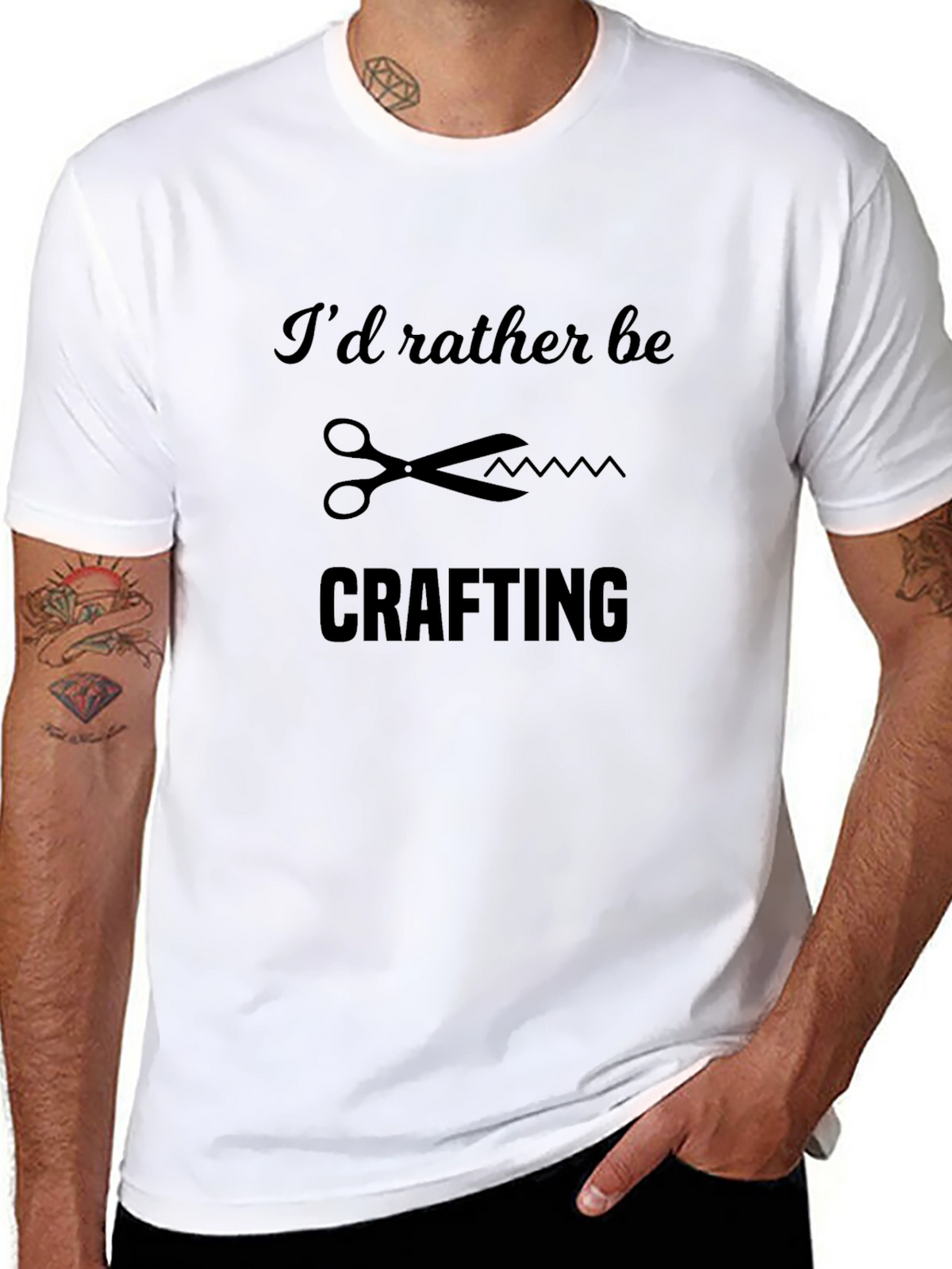 Crafting T-Shirt: Id Rather Be Crafting