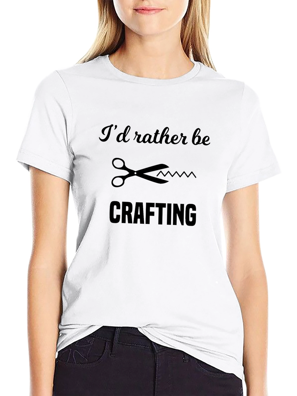 Crafting T-Shirt: Id Rather Be Crafting