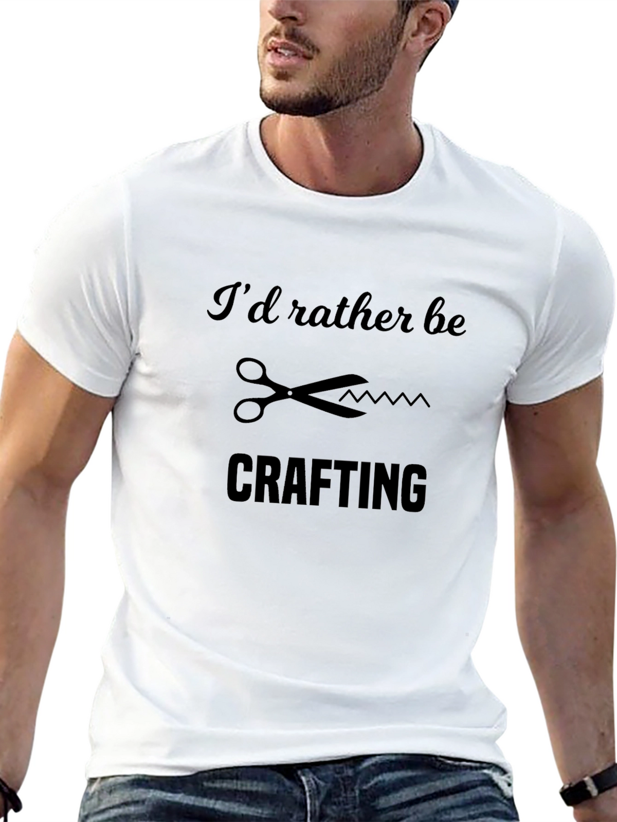Crafting T-Shirt: Id Rather Be Crafting