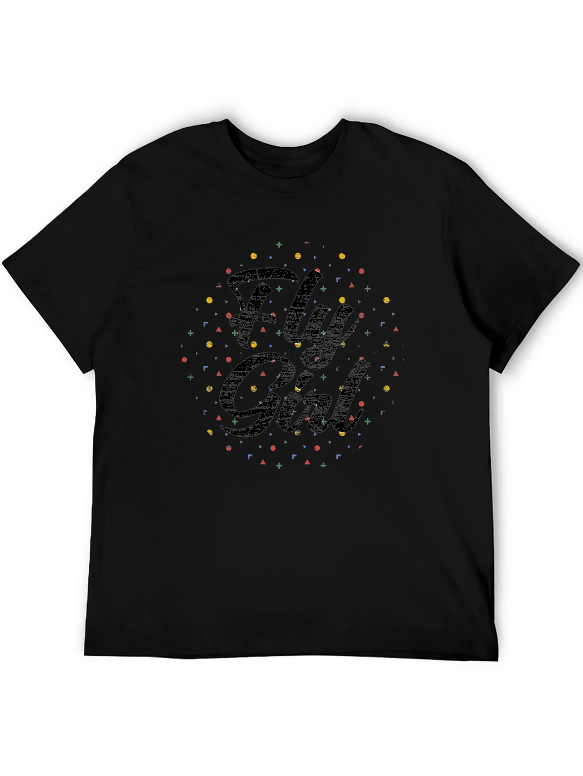 Fly Girl Black Graphic T-Shirt