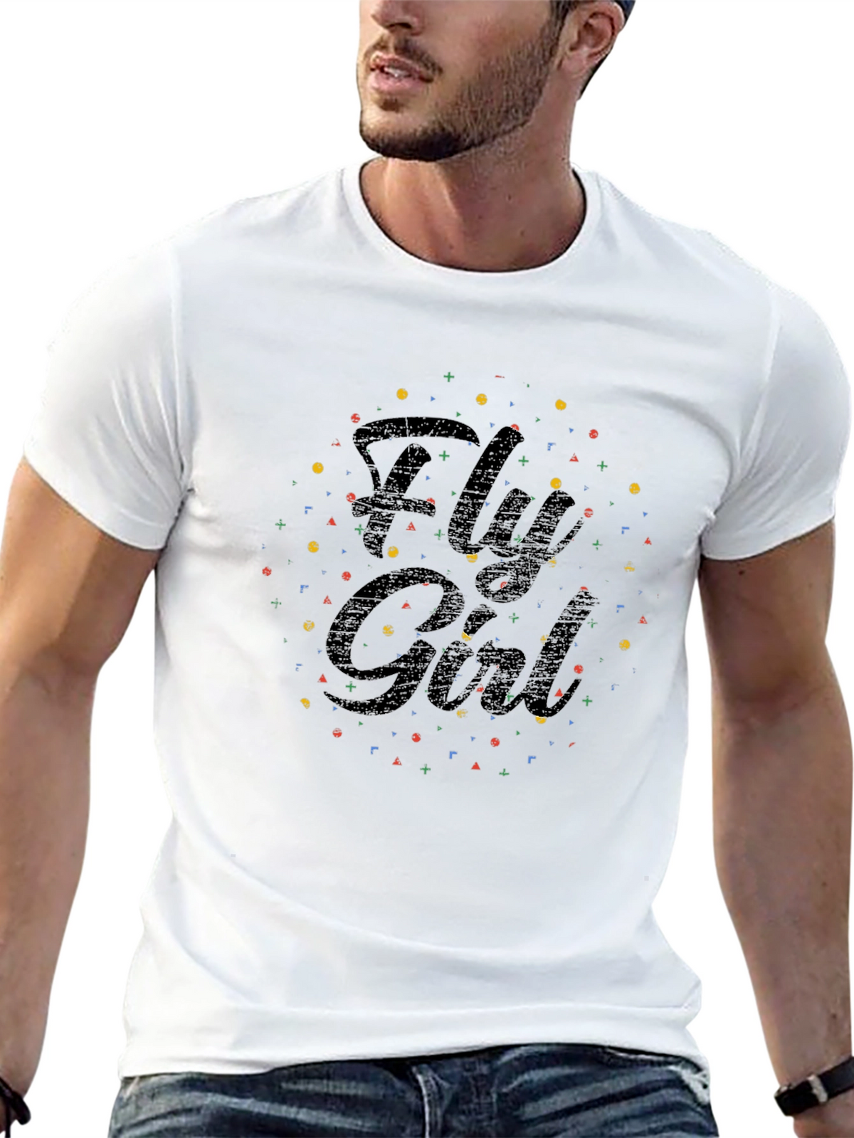 Fly Girl Black Graphic T-Shirt