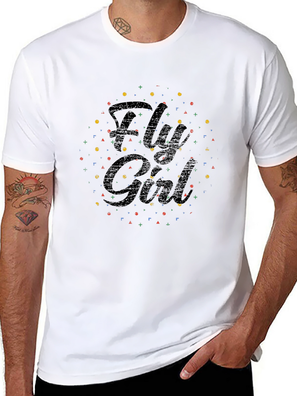Fly Girl Black Graphic T-Shirt