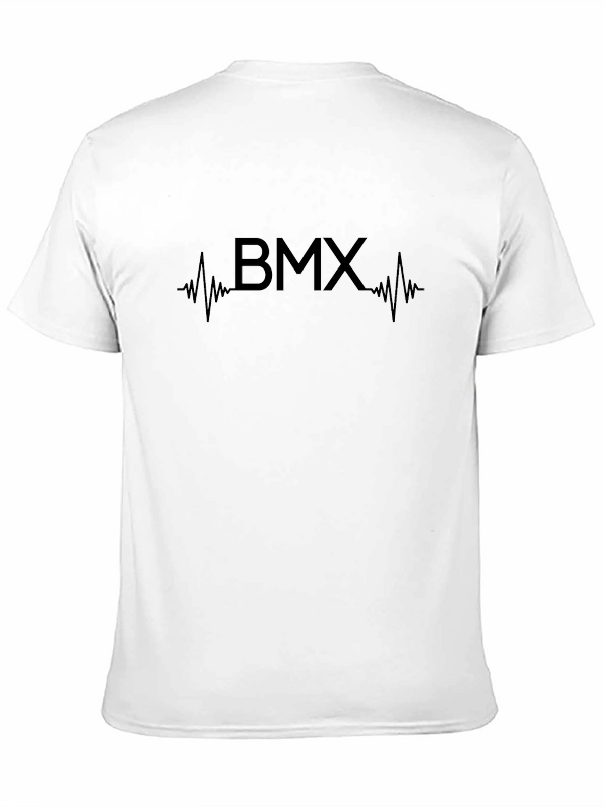 BMX Heartbeat Graphic Tee - Black Cotton T-Shirt