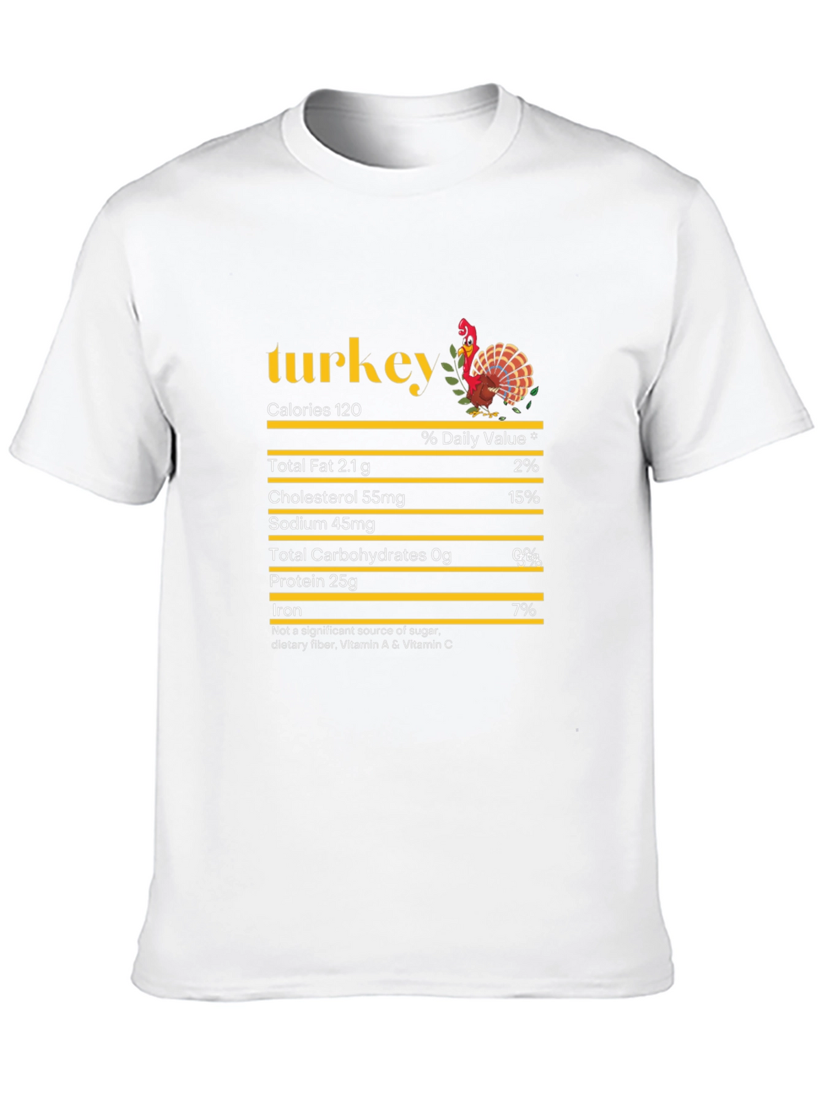 Turkey Nutrition Facts Graphic Tee
