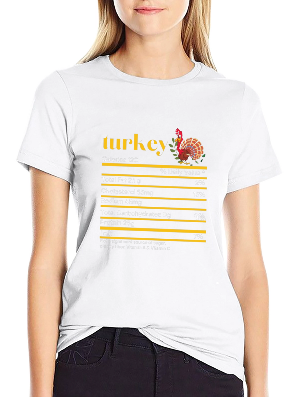 Turkey Nutrition Facts Graphic Tee