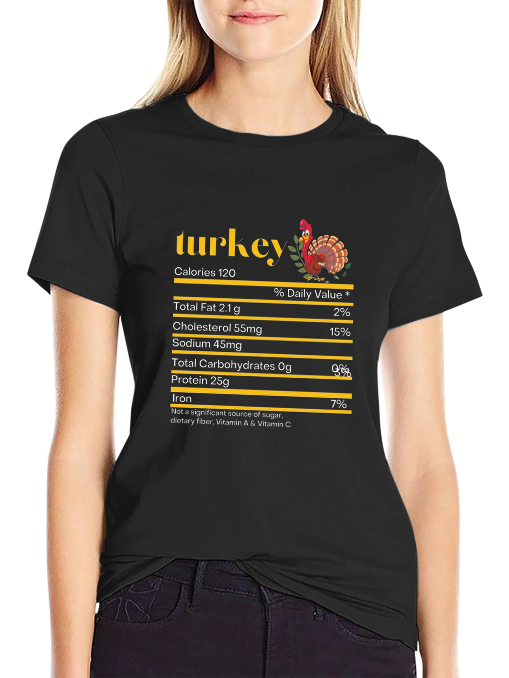 Turkey Nutrition Facts Graphic Tee