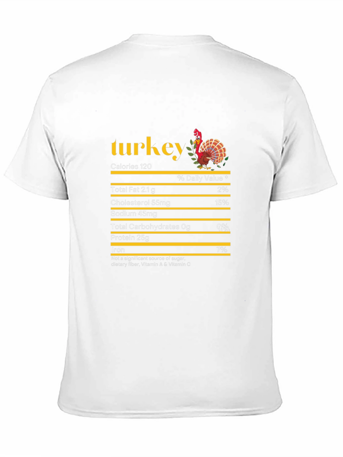 Turkey Nutrition Facts Graphic Tee