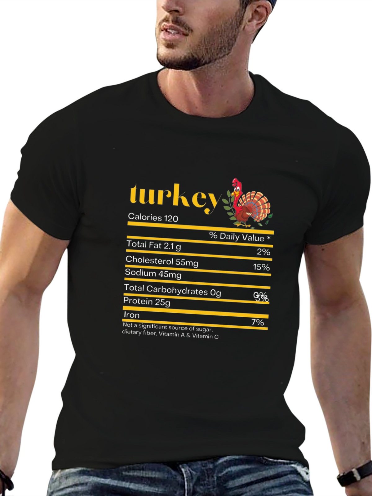 Turkey Nutrition Facts Graphic Tee