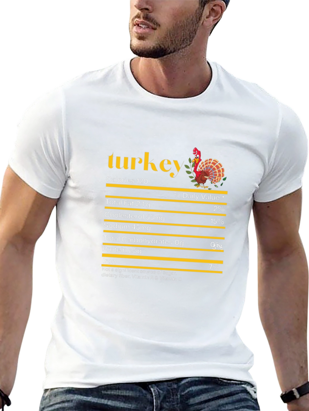 Turkey Nutrition Facts Graphic Tee