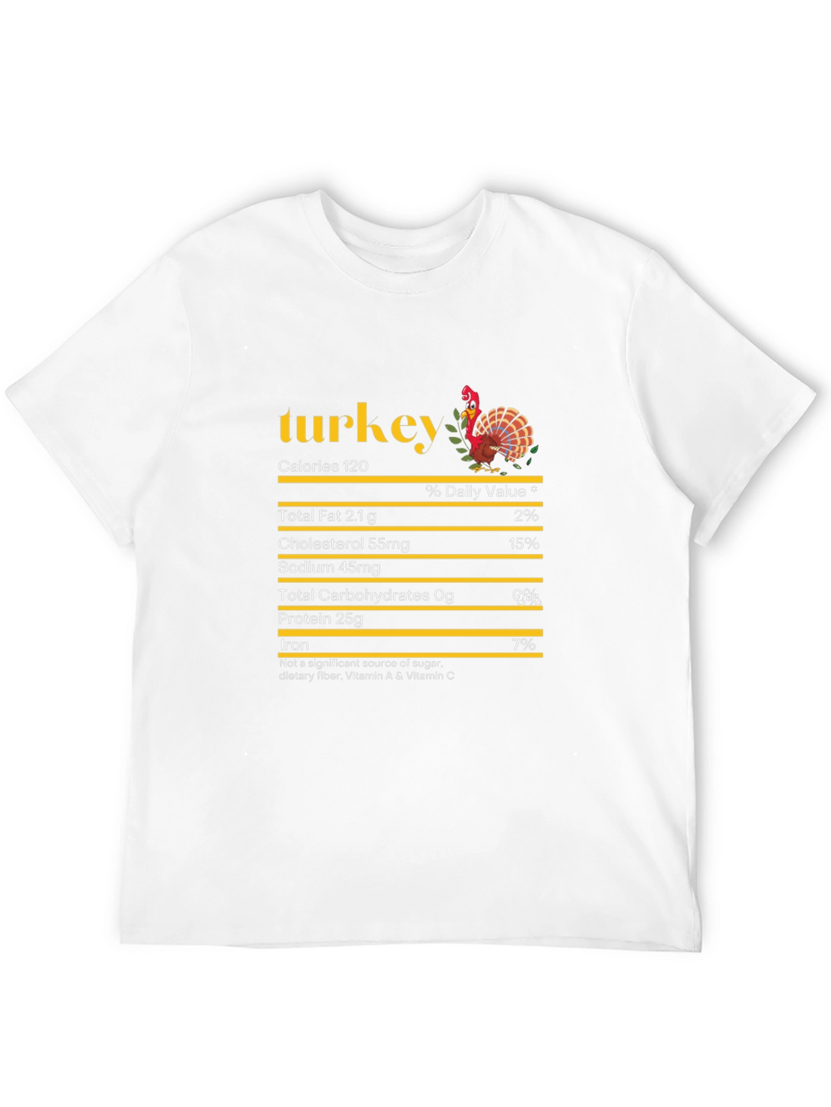 Turkey Nutrition Facts Graphic Tee