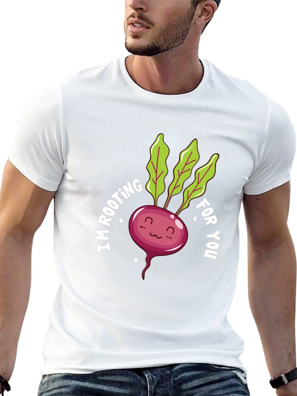 Cute Rooting For You Beet Graphic Tee