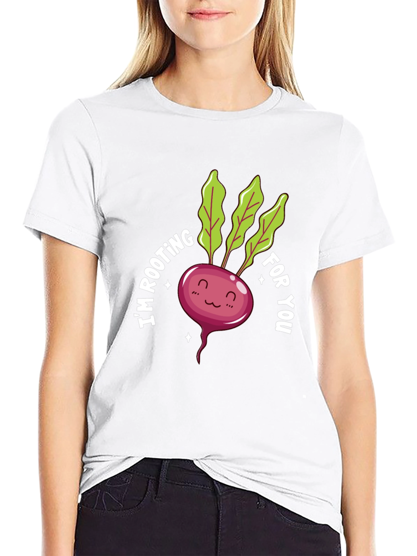Cute Rooting For You Beet Graphic Tee