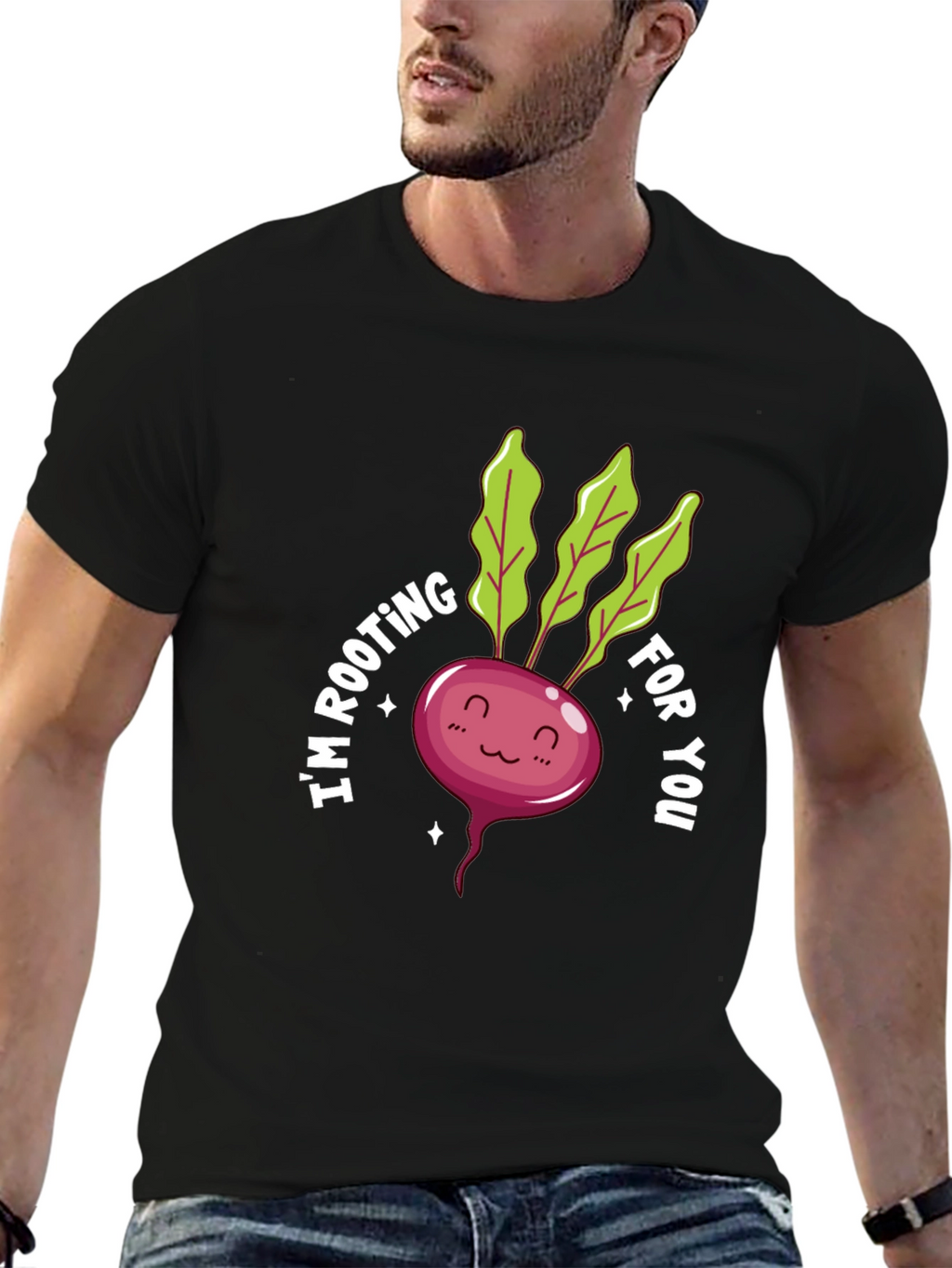 Cute Rooting For You Beet Graphic Tee