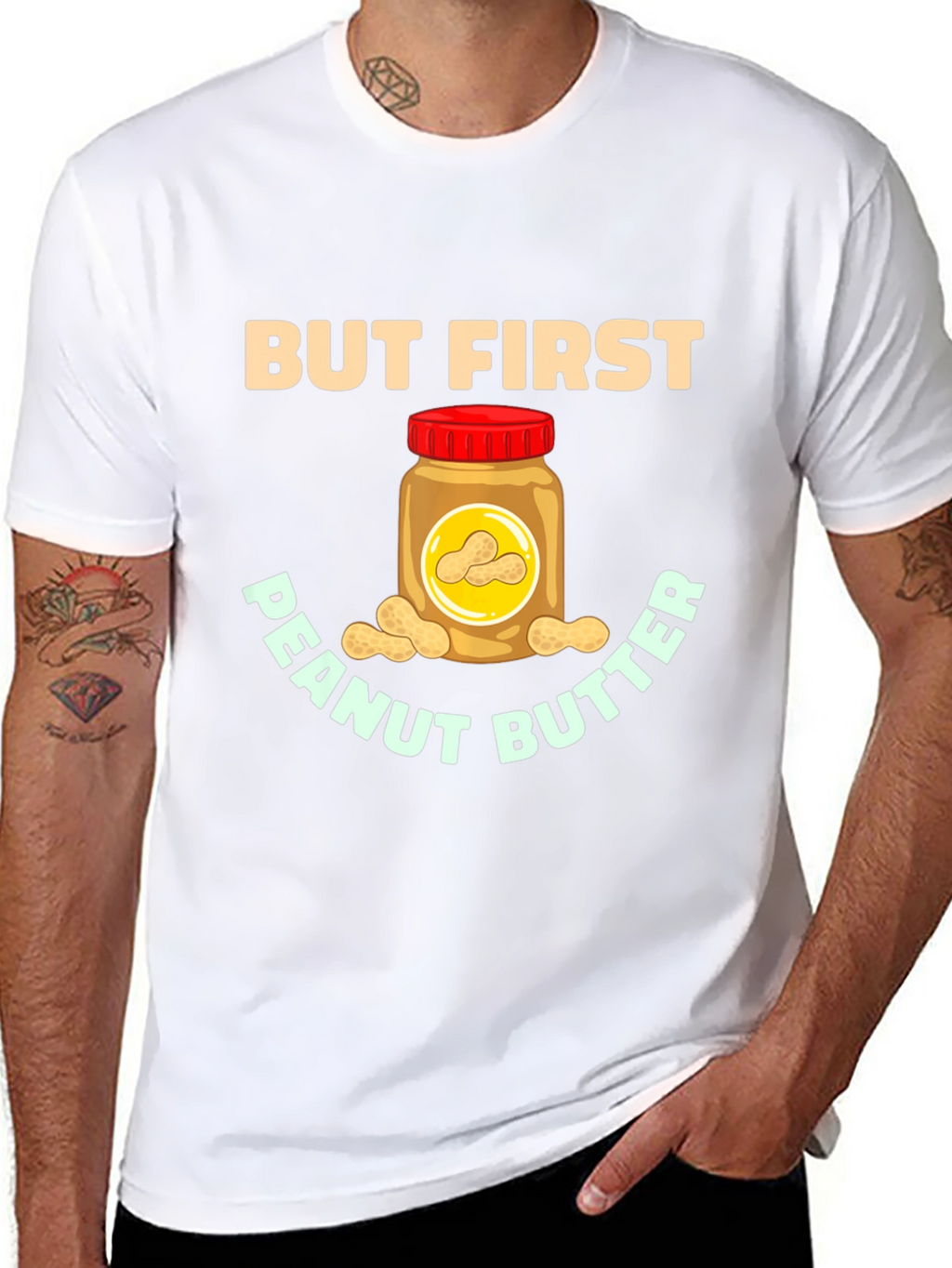 But First Peanut Butter Graphic Tee