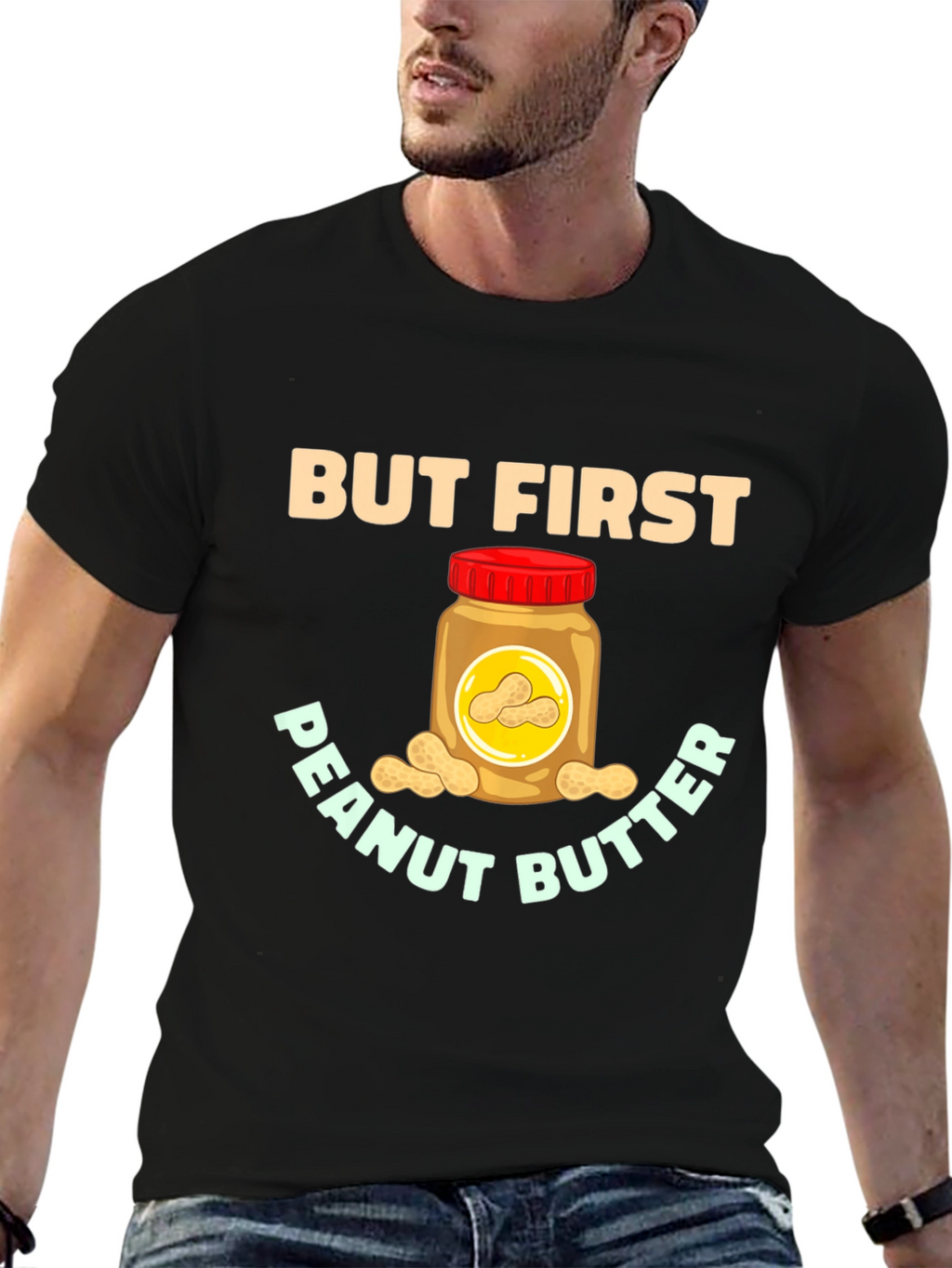 But First Peanut Butter Graphic Tee