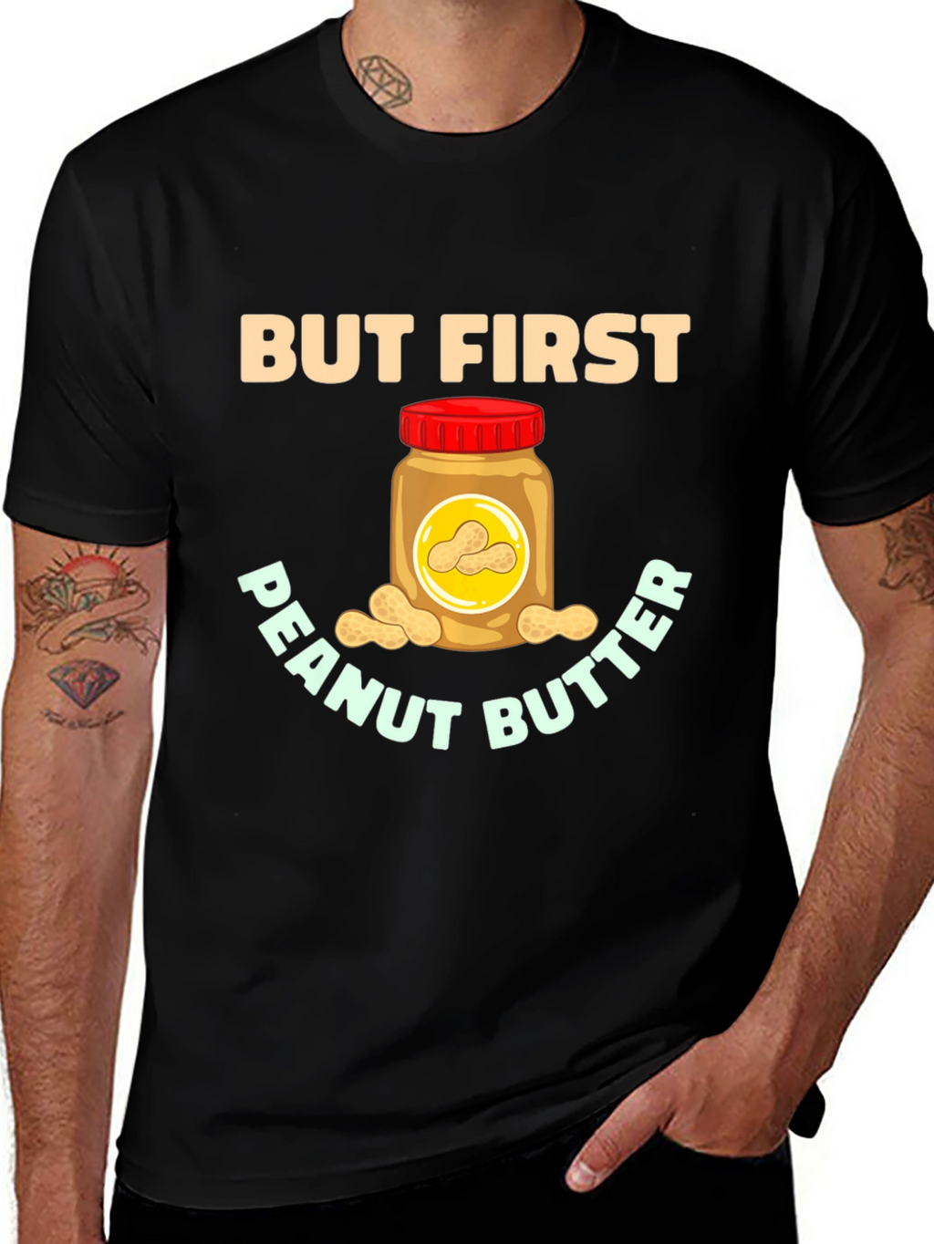 But First Peanut Butter Graphic Tee