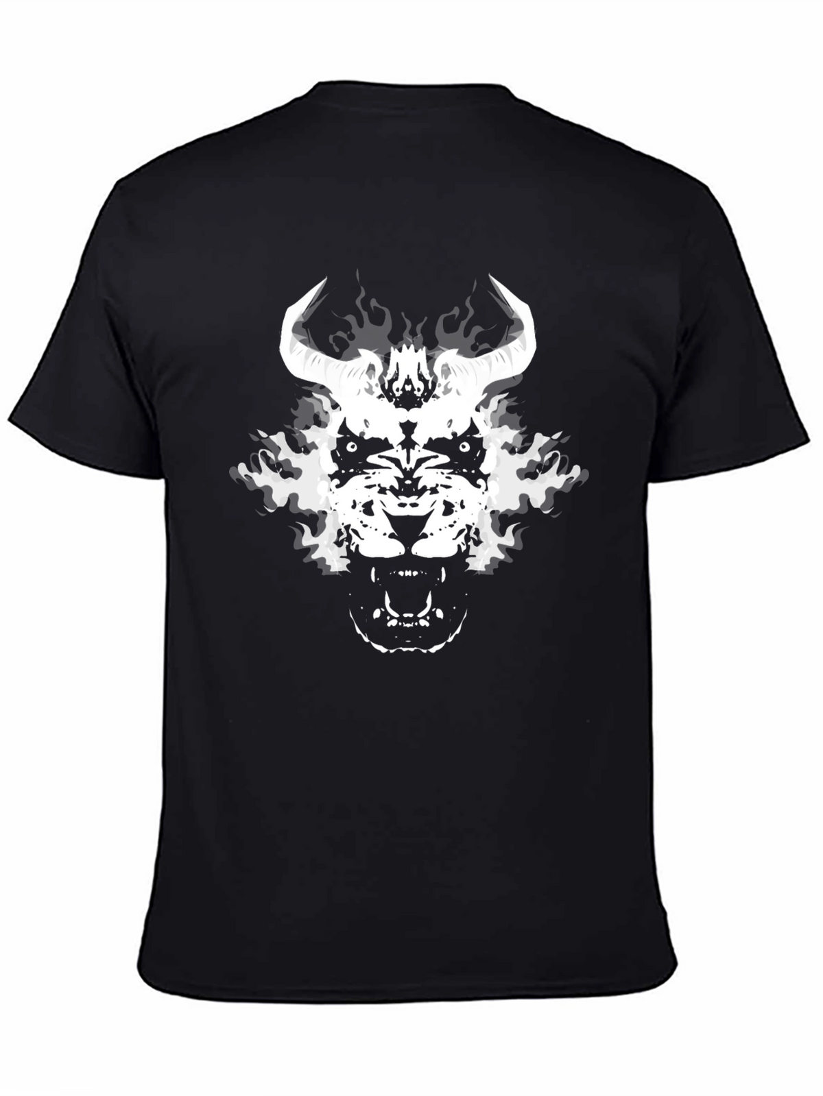 Infernal Beast Graphic Tee - Black Cotton Blend