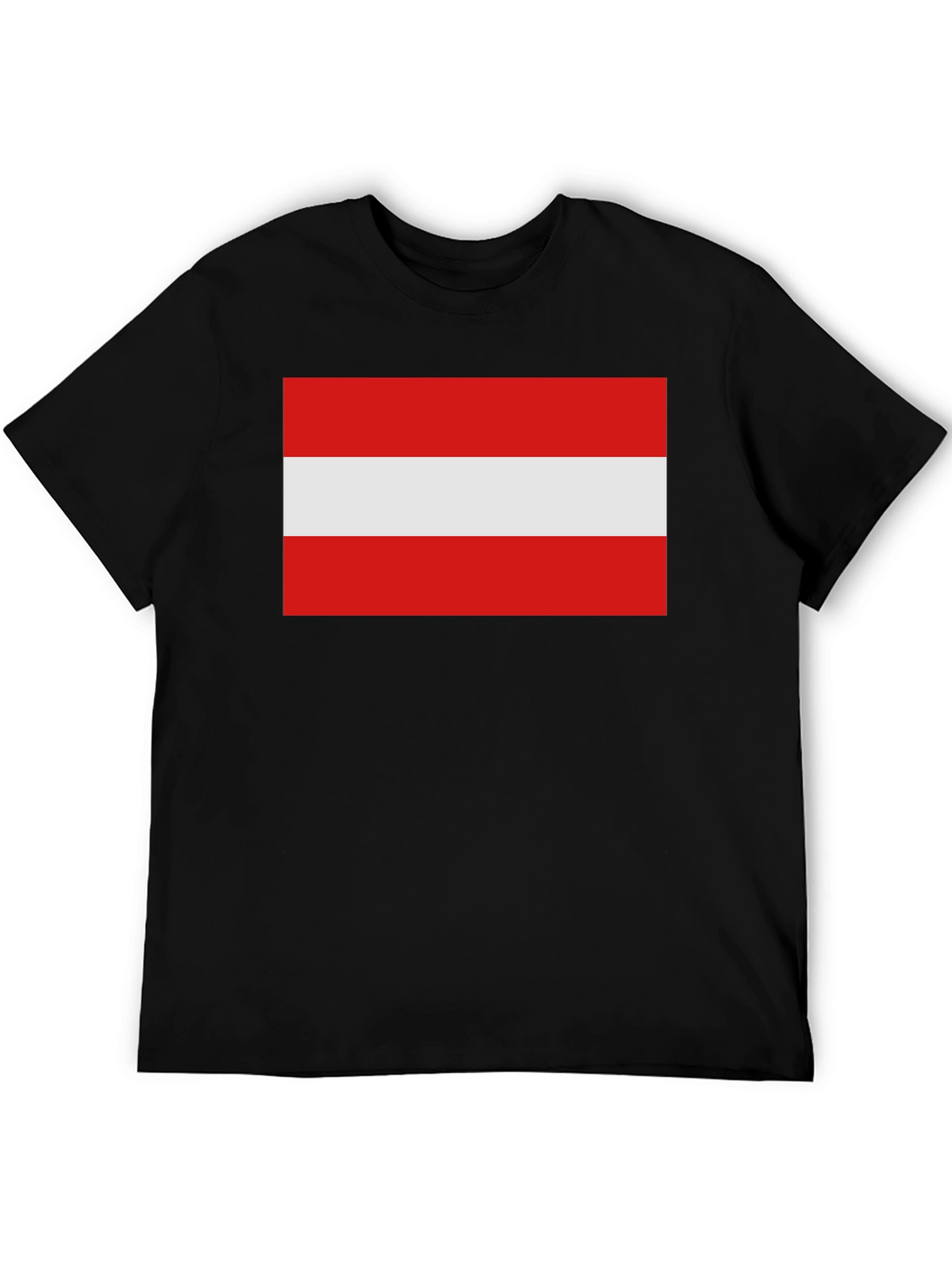 Austria Flag T-Shirt - Black Cotton Tee