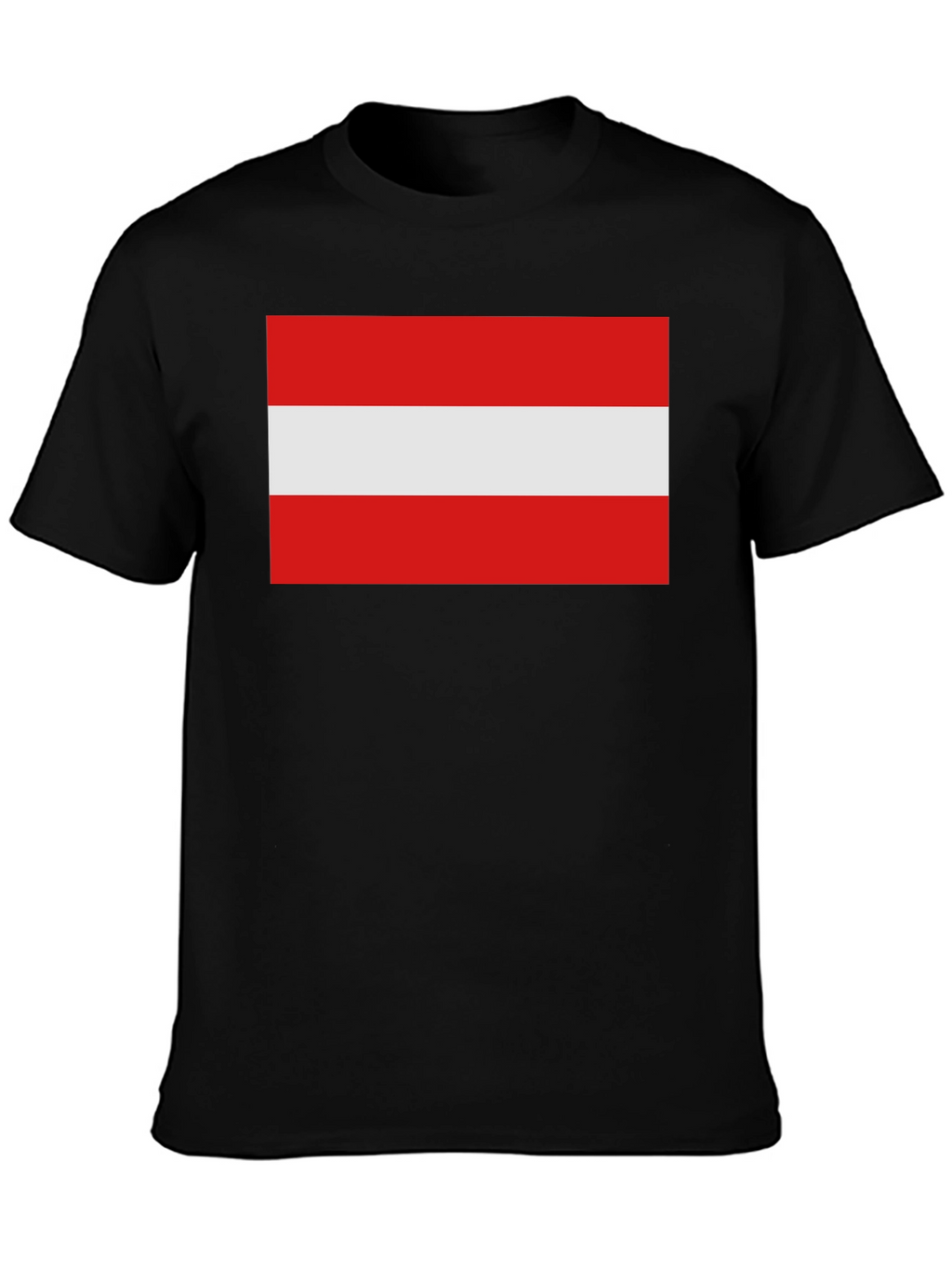 Austria Flag T-Shirt - Black Cotton Tee