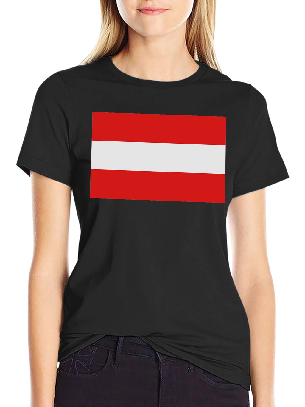 Austria Flag T-Shirt - Black Cotton Tee